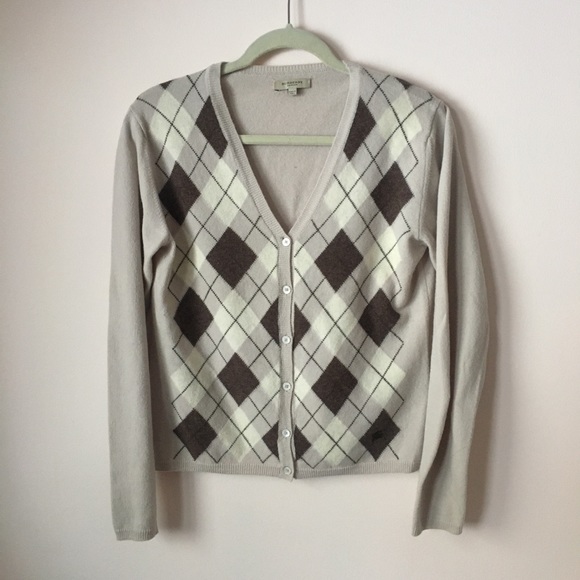 burberry argyle sweater
